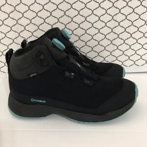 Icebug Stavre Boots Black Blue GTX BOA Waterproof Hiking Snow Bug W’s 10